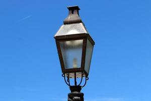 Lantern - a device for lighting the street at night photo