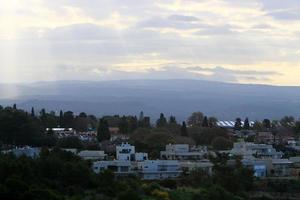 Landscape in a small town in northern Israel photo