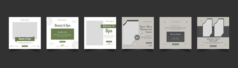 spa social media post template