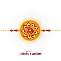 Hindu traditional raksha bandhan festival card background vector