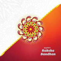 Raksha bandhan festival greeting card background vector