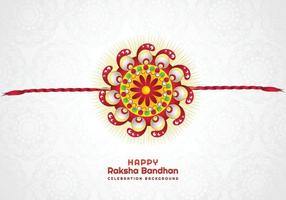 Hindu festival raksha bandhan card background vector