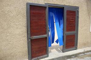 Door architectural design element for entering and exiting a building photo