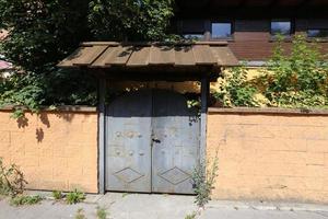 Door architectural design element for entering and exiting a building photo