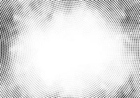 Black circular halftone on white background vector