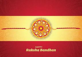 Raksha Bandhan festival card background vector