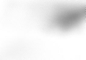 Black circular halftone on white background vector