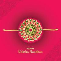 Hindu festival raksha bandhan card background vector