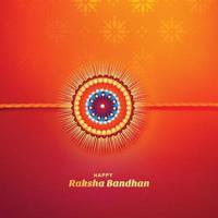 Greeting card design with raksha bandhan celebration background vector