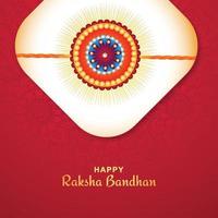 Greeting card design with raksha bandhan celebration background vector