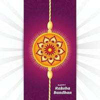 fondo de tarjeta de felicitación del festival raksha bandhan vector