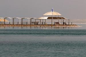 Shore of the Dead  sea in the south of Israel. photo