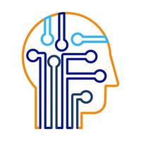 Intelligence, knowledge and education thin line vector icon