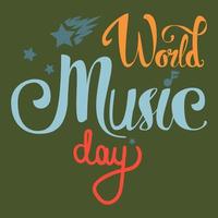 World Music Day vector