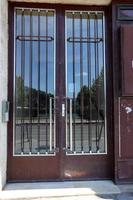 Door architectural design element for entering and exiting a building photo