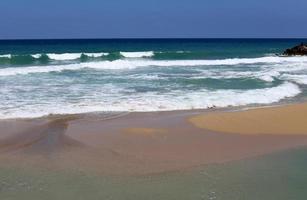 Mediterranean coast in northern Israel photo