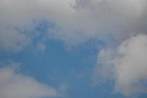 blue sky and white clouds photo