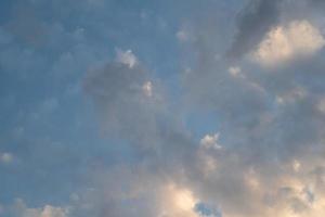 clouds in the blue sky photo