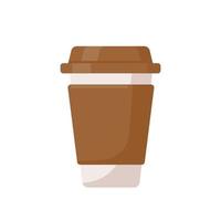 simple vector de taza de café para el menú de bebidas calientes en la cafetería
