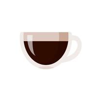 Hot coffee mug vector. Popular drink menu in the cafe For drinking to wake up in the morning vector