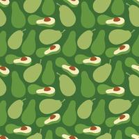 Avocado slices seamless pattern. The ketogenic diet, paleo diet, fit, healthy food vector graphics. Seamless pattern texture design.