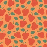 Strawberries hand drawn seamless pattern background. Seamless pattern texture design. vector