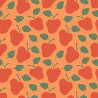 Strawberries hand drawn seamless pattern background. Seamless pattern texture design. vector