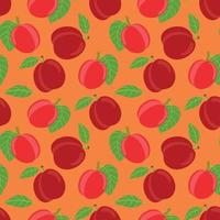 Vector seamless pattern with peaches. Modern abstract design for paper, cover, fabric, interior decor and other users