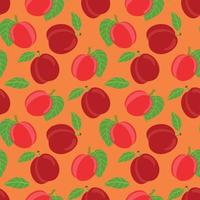 Vector seamless pattern with peaches. Modern abstract design for paper, cover, fabric, interior decor and other users