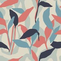 Vector leaf illustration seamless repeat pattern fashion and home decor fabric print digital artwork