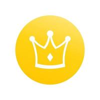 crown round icon vector