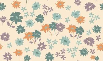 Floral background for textile, swimsuit, wallpaper, pattern covers, surface, gift wrap. vector