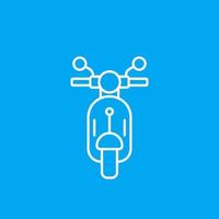 Scooter icon in line style vector