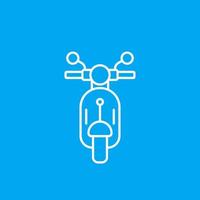 Scooter icon in line style vector