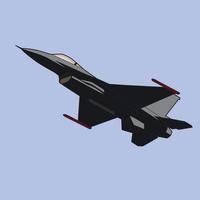 f16 nato jet fighter ilustración vector diseño