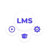 LMS, Learning Management System, vector