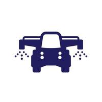 crop sprayer tractor, irrigation icon vector