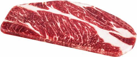 raw meat beef wagyu chuck isolated on white background photo