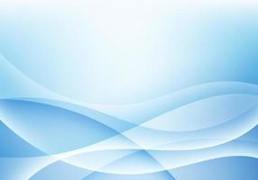 Abstract blue and white gradient wave shapes overlapping soft background vector