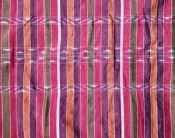 The loincloth has a multicolored pattern. Is a traditional fabric pattern of Thailand Popular with men photo