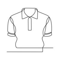 continuous line drawing on clothes vector