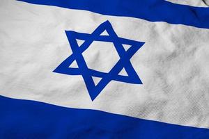 Israeli flag in 3D rendering photo