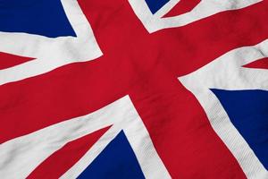 UK flag in 3D rendering photo