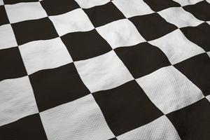 Racing flag in 3D rendering photo