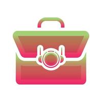 suitcase astronaut logo gradient design template icon element vector