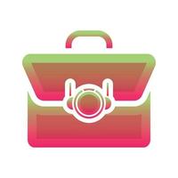 suitcase astronaut logo gradient design template icon element vector