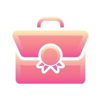 suitcase medal logo gradient design template icon element vector