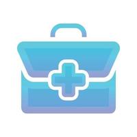 suitcase medical logo gradient design template icon element vector