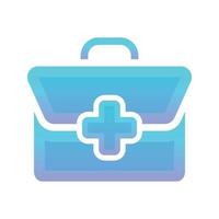 suitcase medical logo gradient design template icon element vector