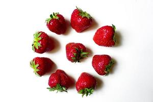 Fresh Strawberry circle fruit photo